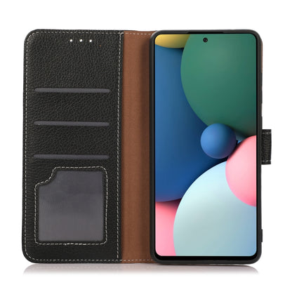 For iPhone 13 mini Litchi Texture PU + TPU Horizontal Flip Leather Case with Holder & Card Slots & Wallet (Black) - iPhone 13 mini Cases by buy2fix | Online Shopping UK | buy2fix