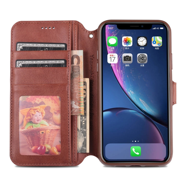 For iPhone 11 Pro Max AZNS Calf Texture Magnetic Horizontal Flip PU Leather Case with Holder & Card Slots & Photo Frame(Black) - iPhone 11 Pro Max Cases by AZNS | Online Shopping UK | buy2fix