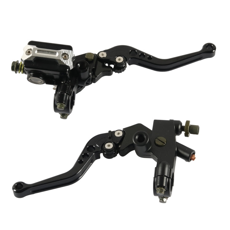 1 Pair A6313-02 22mm Motorcycle Brake and Clutch Master Cylinder Hydraulic Handbrake Handle(Black) - In Car by buy2fix | Online Shopping UK | buy2fix