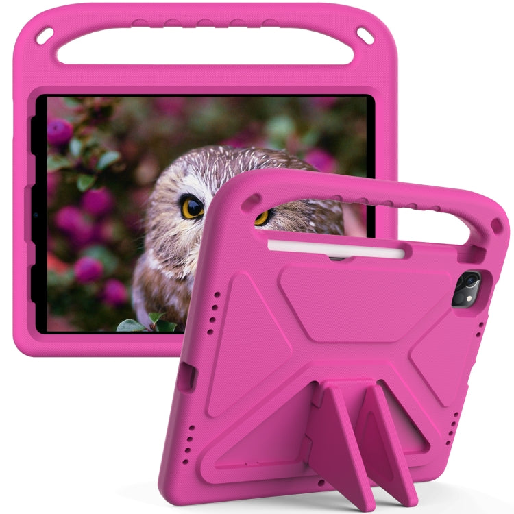 Handle Portable EVA Shockproof Protective Tablet Case with Triangle Holder For iPad Pro 11 2022 / 2021/2020/2018 / iPad Air 2020 / Air 2022 10.9(Rose Red) - iPad Pro 11 (2022/2021) Cases by buy2fix | Online Shopping UK | buy2fix