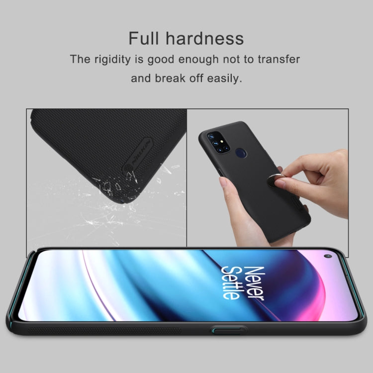 For OnePlus Nord CE 5G NILLKIN Frosted Concave-convex Texture PC Protective Case(White) - OnePlus Cases by NILLKIN | Online Shopping UK | buy2fix