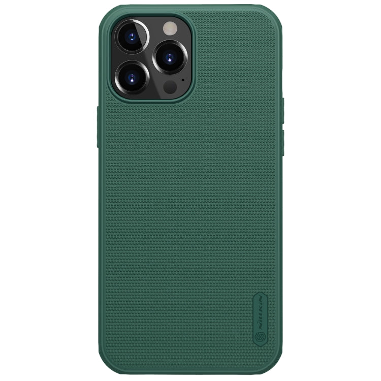 For iPhone 13 Pro NILLKIN Super Frosted Shield Pro PC + TPU Protective Case (Dark Green) - iPhone 13 Pro Cases by NILLKIN | Online Shopping UK | buy2fix