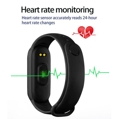 M6 Sports Smart Bracelet, Support Heart Rate Monitoring & Blood Pressure Monitoring & Sleep Monitoring & Sedentary Reminder, Type:Linear Charging(Yellow) - Smart Wear by buy2fix | Online Shopping UK | buy2fix