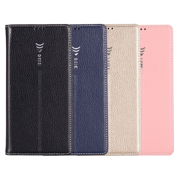 For Galaxy Note 10+ GEBEI PU+TPU Horizontal Flip Protective Case with Holder & Card Slots(Gold) - Galaxy Phone Cases by GEBEI | Online Shopping UK | buy2fix