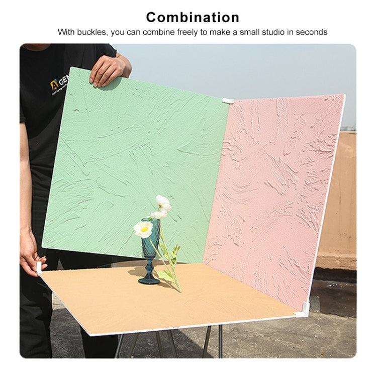 80 x 60cm Retro PVC Cement Texture Board Photography Backdrops Board(Black White) - Camera Accessories by buy2fix | Online Shopping UK | buy2fix