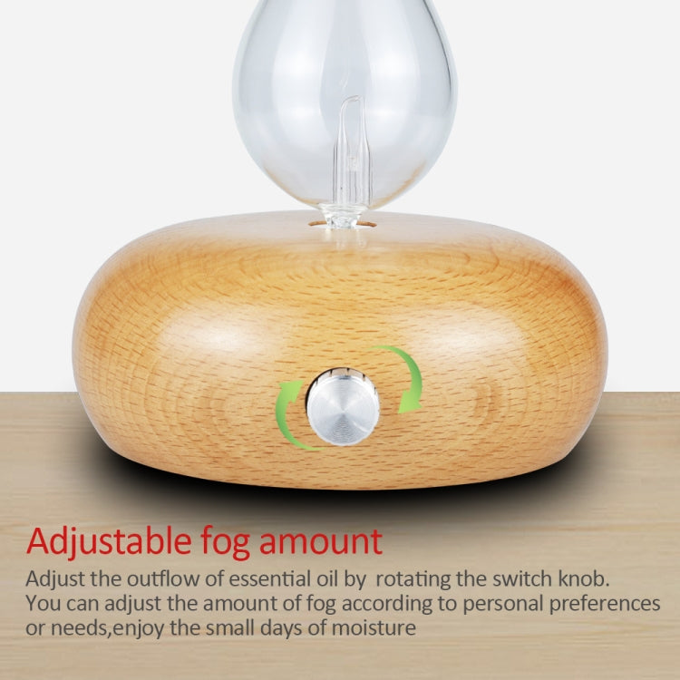 Wood Essential Oil Diffuser Aromatherapy Machine Automatic Alcohol Sprayer, Plug Specification:EU Plug(Light Brown) - Home & Garden by buy2fix | Online Shopping UK | buy2fix