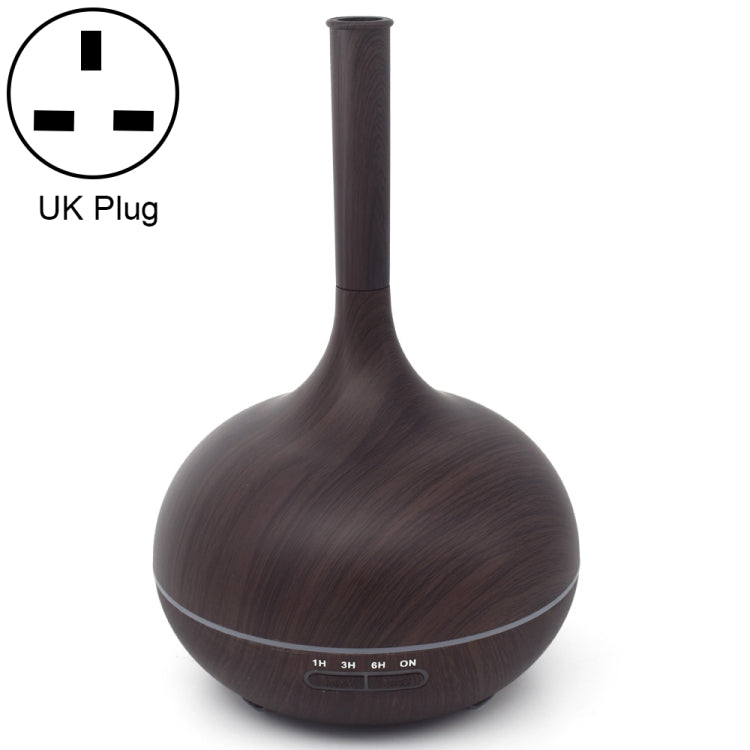 Creative Fragrance Machine Pointed Mouth Humidifier Automatic Alcohol Sprayer with Colorful LED Light, Plug Specification:UK Plug(Dark Brown) - Home & Garden by buy2fix | Online Shopping UK | buy2fix