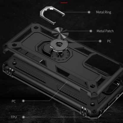 For Xiaomi Redmi 10 Shockproof TPU + PC Phone Case with 360 Degree Rotating Holder(Black) - Xiaomi Cases by buy2fix | Online Shopping UK | buy2fix