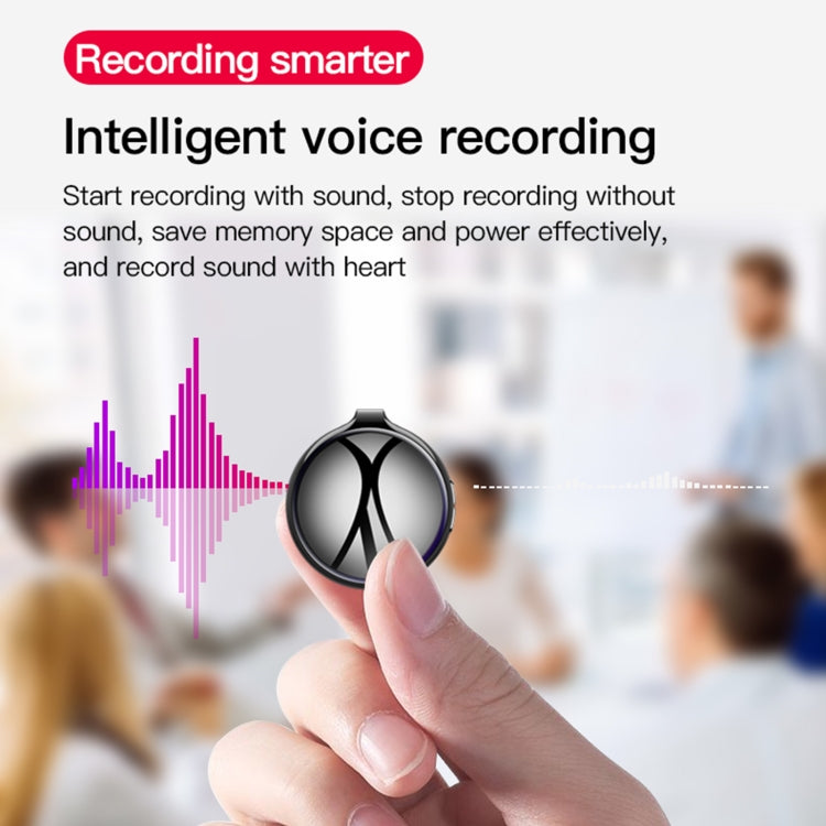 Q39 AI Intelligent High-definition Noise Reduction Voice Control Recorder, Capacity:8GB(Black) - Security by buy2fix | Online Shopping UK | buy2fix