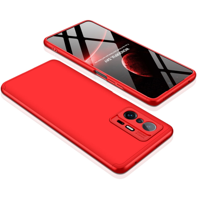 For Xiaomi Mi 11T GKK Three Stage Splicing Full Coverage PC Phone Case(Red) - Xiaomi Cases by GKK | Online Shopping UK | buy2fix