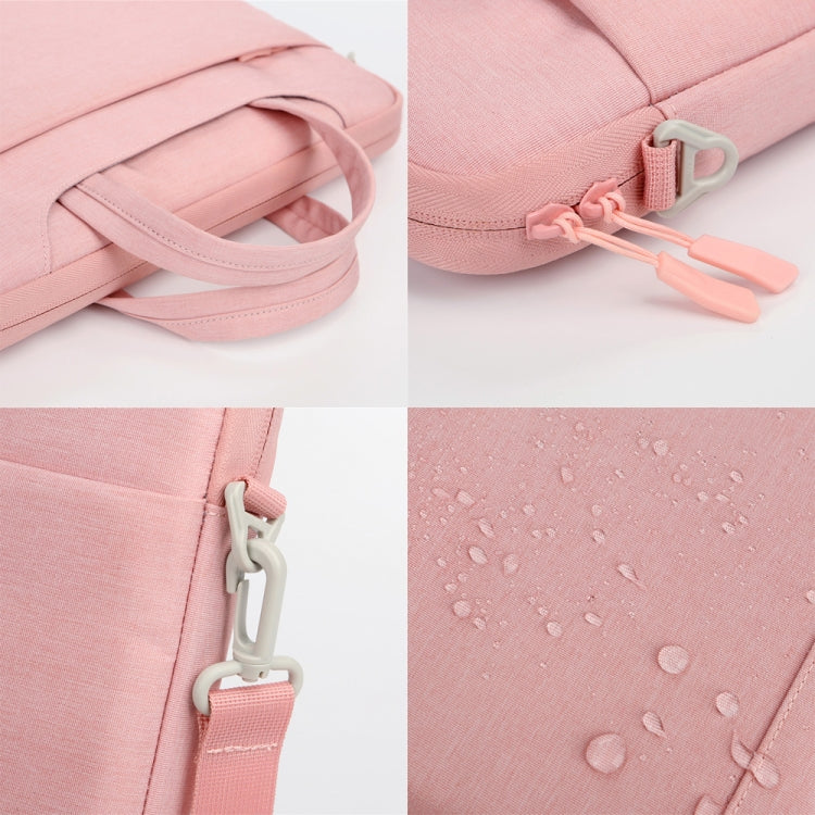 P510 Waterproof Oxford Cloth Laptop Handbag For 13.3-14 inch(Pink) - 13.3 inch by buy2fix | Online Shopping UK | buy2fix