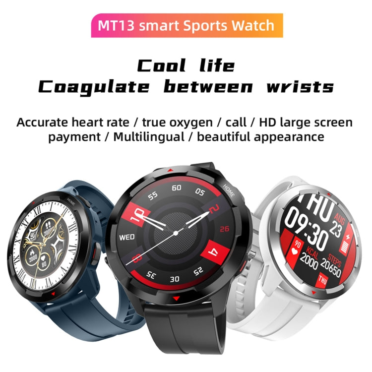 MT13 1.32 inch TFT Screen Smart Watch, Support Bluetooth Call & Alipay(Black) - Smart Wear by buy2fix | Online Shopping UK | buy2fix