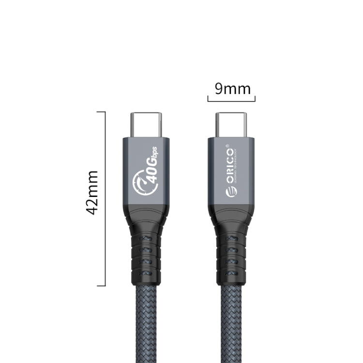 ORICO 40Gbps Thunderbolt 4 USB-C / Tpye-C Data Cable, Cable Length:2m(Grey) - Computer & Networking by ORICO | Online Shopping UK | buy2fix