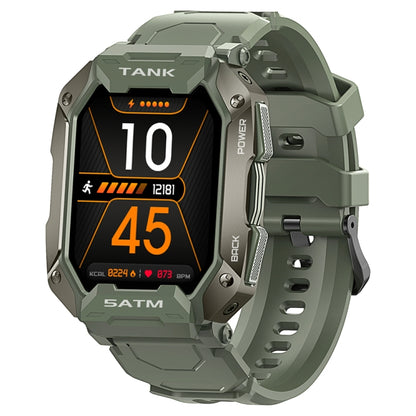 TANK M1 1.72 TFT Screen Smart Watch, Support Sleep Monitoring / Heart Rate Monitoring(Army Green) - Smart Wear by buy2fix | Online Shopping UK | buy2fix