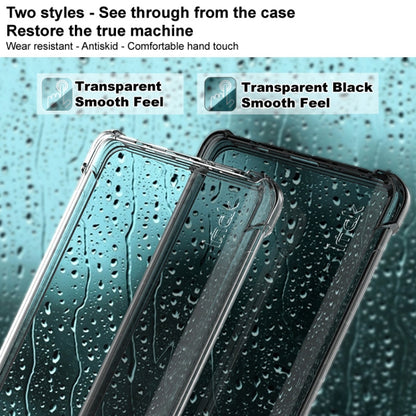 For Samsung Galaxy S22 Ultra 5G imak TPU Phone Case with Screen Protector(Transparent Black) - Samsung Accessories by imak | Online Shopping UK | buy2fix