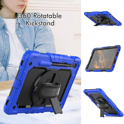 For Samsung Galaxy Tab S8 11 inch SM-X700 Silicone + PC Tablet Case(Dark Blue+Black) - Galaxy Tab S8 Cases by buy2fix | Online Shopping UK | buy2fix