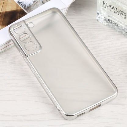 For Samsung Galaxy S22 5G SULADA Electroplating Shockproof Ultra-thin Matte TPU Phone Case(Silver) - Galaxy S22 5G Cases by SULADA | Online Shopping UK | buy2fix