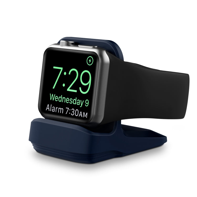 Silicone Charging Holder for Apple Watch(Midnight Blue) - Charger / Holder by buy2fix | Online Shopping UK | buy2fix