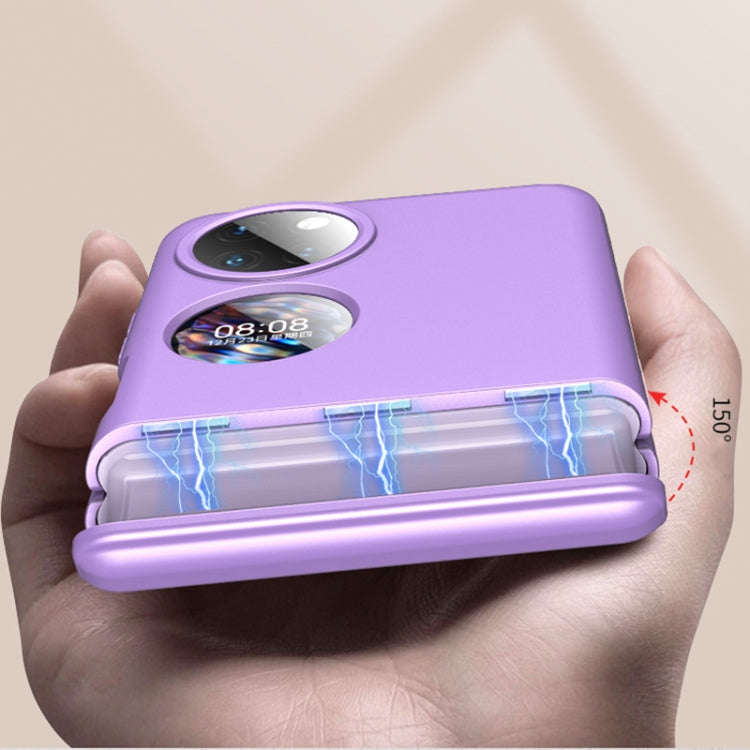For Huawei P50 Pocket GKK Magnetic Hinge Full Coverage Phone Case(Purple) - Huawei Cases by GKK | Online Shopping UK | buy2fix