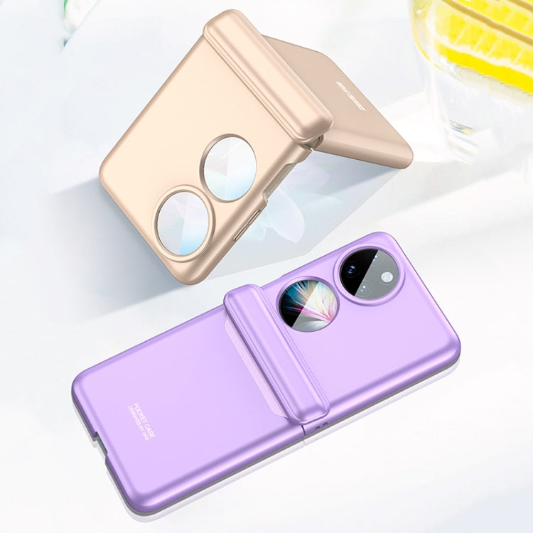 For Huawei P50 Pocket GKK Magnetic Hinge Full Coverage Phone Case(Champagne) - Huawei Cases by GKK | Online Shopping UK | buy2fix
