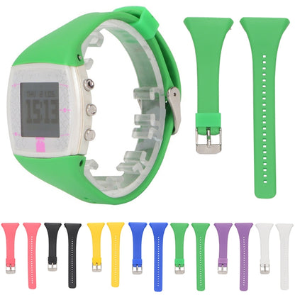 For POLAR FT4 & FT7 Silicone Watch Band(Green) - Smart Wear by buy2fix | Online Shopping UK | buy2fix