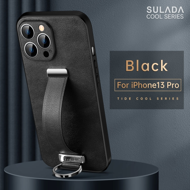 For iPhone 13 Pro SULADA Cool Series PC + Leather Texture Skin Feel Shockproof Phone Case  (Black) - iPhone 13 Pro Cases by SULADA | Online Shopping UK | buy2fix