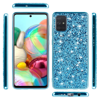 For Samsung Galaxy A73 Glitter Powder Shockproof TPU Phone Case(Silver) - Samsung Accessories by buy2fix | Online Shopping UK | buy2fix