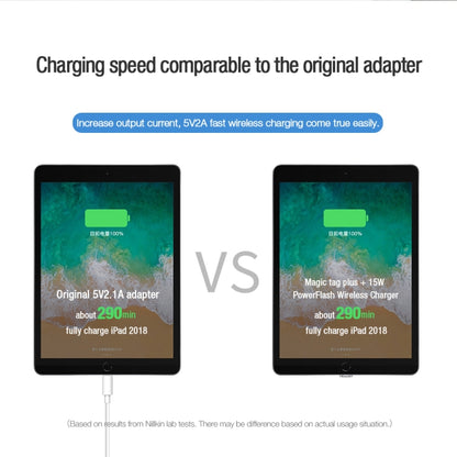 NILLKIN Magic Tag Plus Wireless Charging Receiver with USB-C / Type-C Port(Short Flex Cable) - Mobile Accessories by NILLKIN | Online Shopping UK | buy2fix