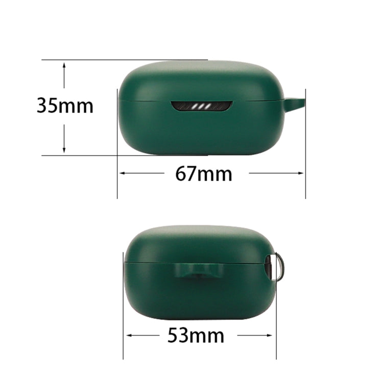 Bluetooth Earphone Silicone Protective Case For JBL Live Free 2 TWS(Dark Green) - JBL Earphone Case by buy2fix | Online Shopping UK | buy2fix