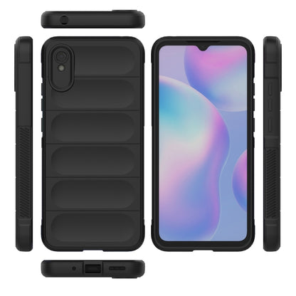 For Xiaomi Redmi 9A Magic Shield TPU + Flannel Phone Case(Light Blue) - Xiaomi Cases by buy2fix | Online Shopping UK | buy2fix