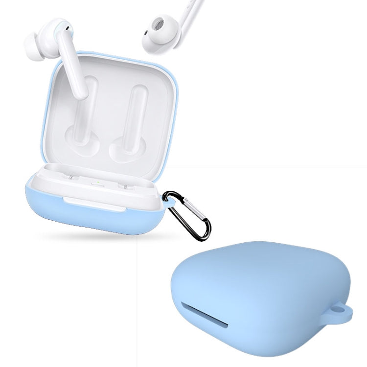 For OPPO Enco W51 Wireless Earphone Silicone Protective Case(Sky Blue) - Other Earphone Case by buy2fix | Online Shopping UK | buy2fix