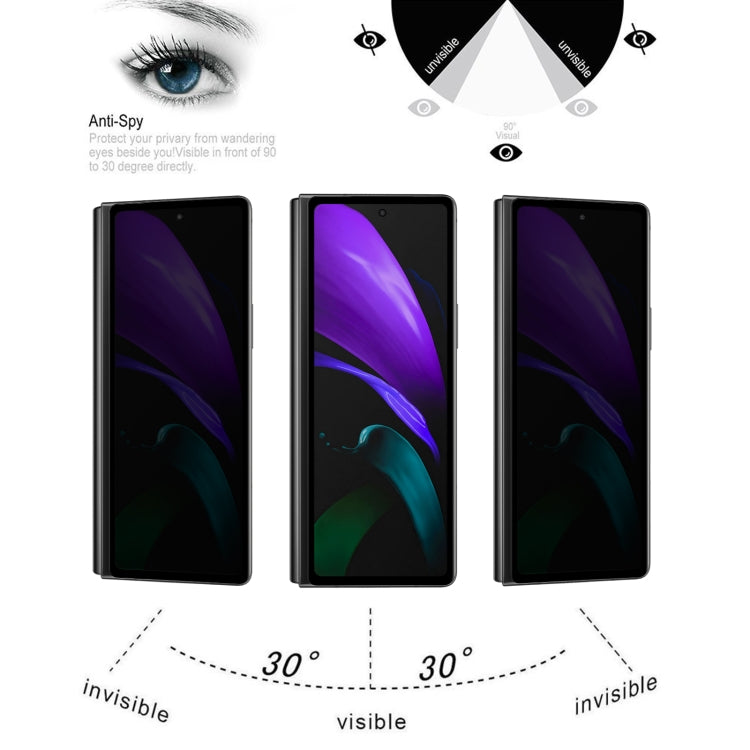 25 PCS Full Cover Anti-peeping Tempered Glass Film For Samsung Galaxy Z Fold2 5G - Galaxy Tempered Glass by buy2fix | Online Shopping UK | buy2fix