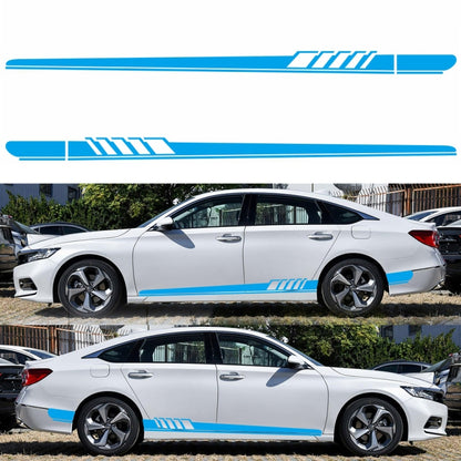 2 PCS/Set D-608 Stripe Pattern Car Modified Decorative Sticker(Blue) - In Car by buy2fix | Online Shopping UK | buy2fix