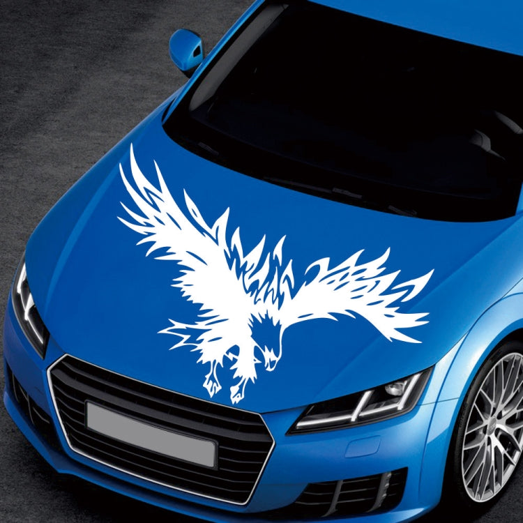 D-733 Eagle Pattern Car Modified Hood Decorative Sticker(White) - In Car by buy2fix | Online Shopping UK | buy2fix