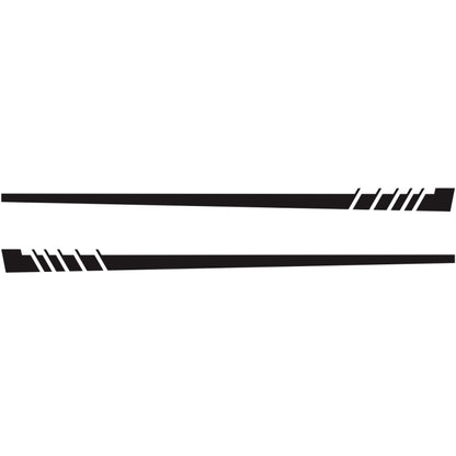 2 PCS/Set D-854 Stripe Pattern Car Modified Decorative Sticker(Black) - In Car by buy2fix | Online Shopping UK | buy2fix