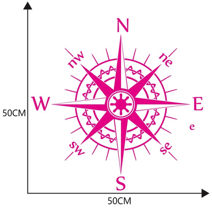 D-863 Compass Pattern Car Modified Decorative Sticker(Purple) - In Car by buy2fix | Online Shopping UK | buy2fix