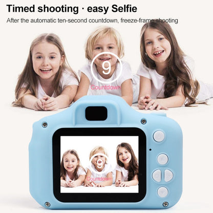 X2S 2.0 Inch LCD Screen Mini Children Camera Digital Camera, For:800W+32G Memory Card+Card Reader+Cartoon Sticker(Pink) - Consumer Electronics by buy2fix | Online Shopping UK | buy2fix