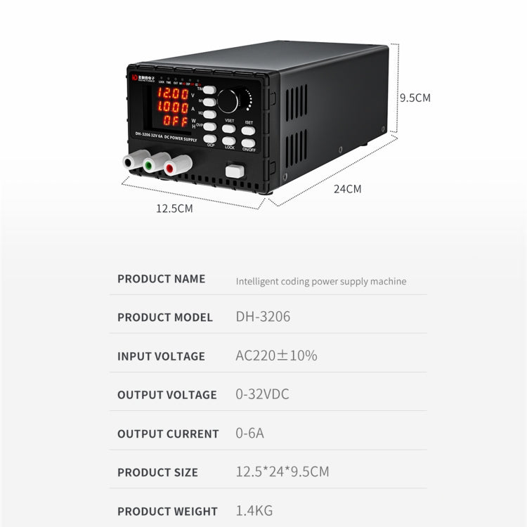 TBK DH-3206 DC Voltage Stabilized Power Supply Machine, US Plug - Power Supply by TBK | Online Shopping UK | buy2fix