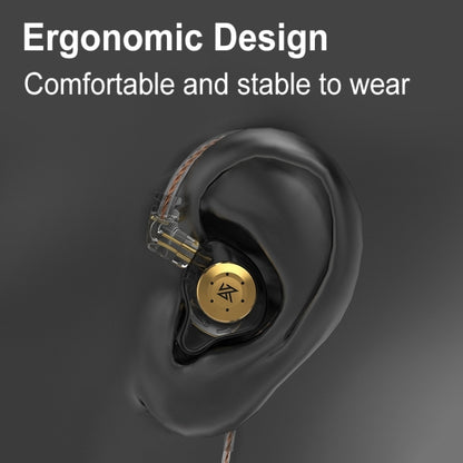 KZ-EDX PRO 1.25m Dynamic HiFi In-Ear Sports Music Headphones, Style:With Microphone(Transparent Cyan) - In Ear Wired Earphone by KZ | Online Shopping UK | buy2fix
