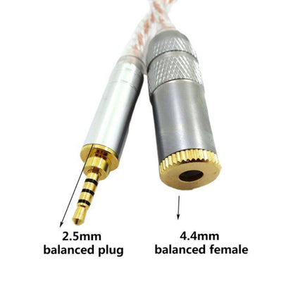 ZS0156 Balanced Inter-conversion Audio Cable(2.5 Balanced Male to 4.4 Balanced Female) - Headset Accessories by buy2fix | Online Shopping UK | buy2fix