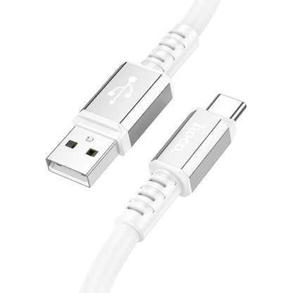 hoco X85 3A USB to USB-C / Type-C Strength Charging Data Cable，Length：1m(White) -  by hoco | Online Shopping UK | buy2fix