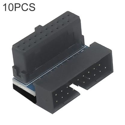 10 PCS 3.0 19P 20P Motherboard Male To Female Extension Adapter, Model: PH19A(Balck) - Others by buy2fix | Online Shopping UK | buy2fix