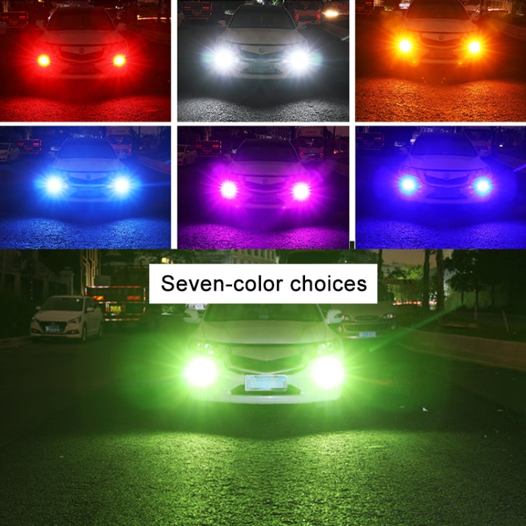 1 Pair 7440 12V 7W Strobe Car LED Fog Light(Red Light) - In Car by buy2fix | Online Shopping UK | buy2fix