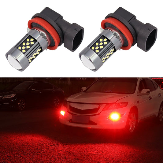 1 Pair H11 12V 7W Strobe Car LED Fog Light(Red Light) - In Car by buy2fix | Online Shopping UK | buy2fix