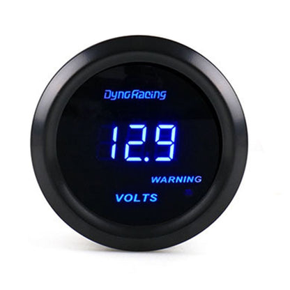 Car Modified 12V Universal 52mm Blue Light Digital Display Meter, Style:Voltmeter - In Car by buy2fix | Online Shopping UK | buy2fix