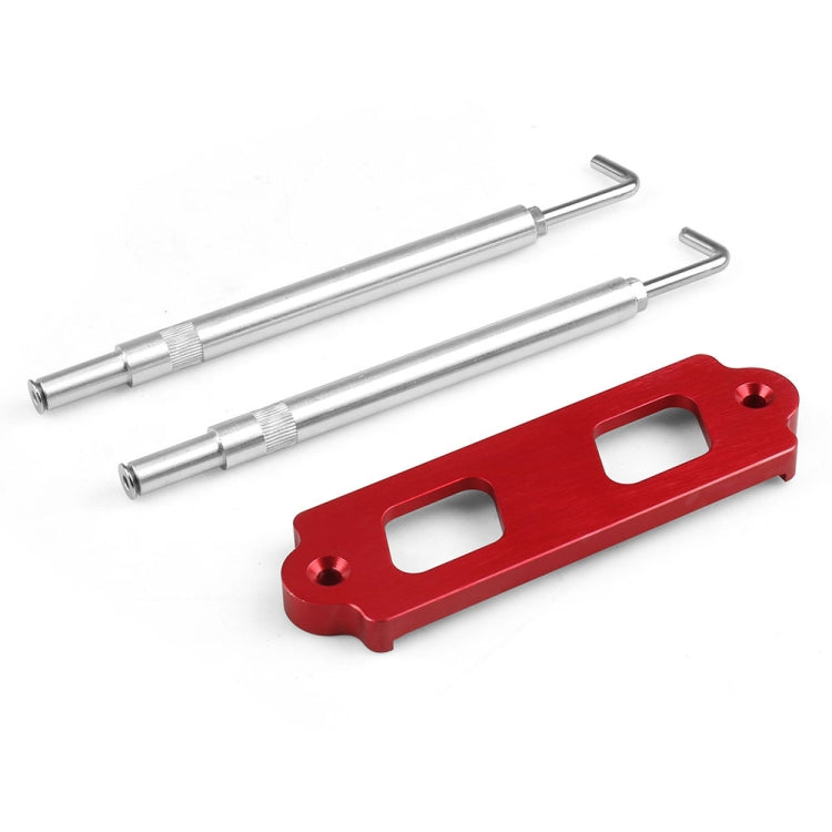 Car Aluminum Alloy Battery Fixing Bracket for Honda Civic 1988-2000(Red) - In Car by buy2fix | Online Shopping UK | buy2fix