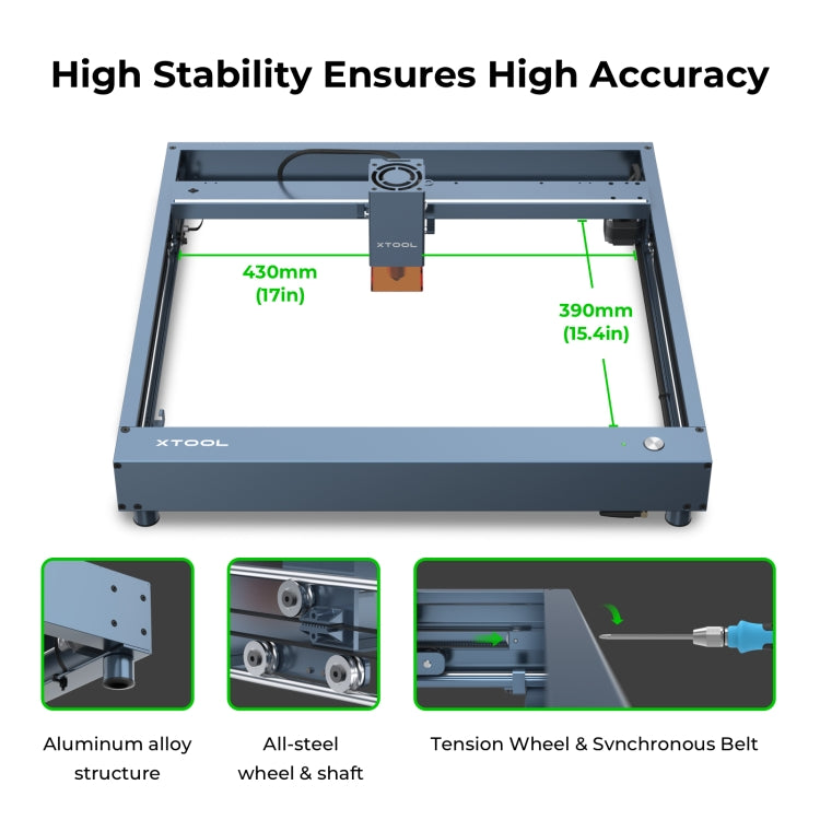 XTOOL D1 Pro-20W High Accuracy DIY Laser Engraving & Cutting Machine + Rotary Attachment + Raiser Kit, Plug Type:AU Plug(Golden Red) - DIY Engraving Machines by XTOOL | Online Shopping UK | buy2fix