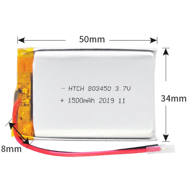 2pcs 803450 1500mAh Li-Polymer Battery Replacement - Others by buy2fix | Online Shopping UK | buy2fix