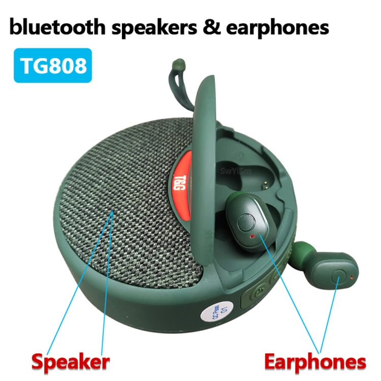 T&G TG808 2 in 1 Mini Wireless Bluetooth Speaker Wireless Headphones(Red) - Mini Speaker by T&G | Online Shopping UK | buy2fix