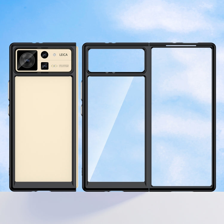 For Xiaomi Mix Fold 2 Colorful Series Acrylic + TPU Phone Case(Black) - Xiaomi Cases by buy2fix | Online Shopping UK | buy2fix